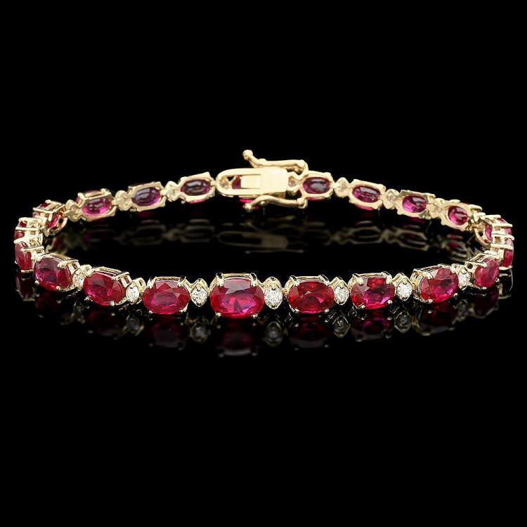 Buy Best Ruby Bracelet | Exquisite Red Ruby Bracelets – FineColorJewels